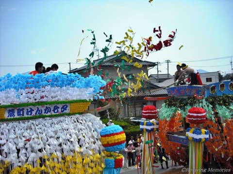 2010気仙町けんか七夕荒町組＆上八日町組喧嘩山車競演（5/7）(2010年8月7日)