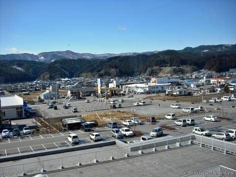 県立病院からの眺め(中堰～土手影地区)No.1（1/2）(2010年3月3日)