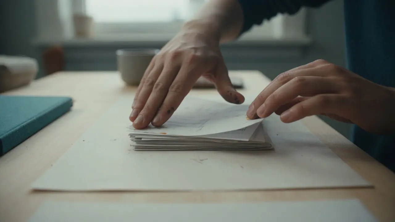 気仙で小さく商売を始めるときの届出順の解説に添えた絵。記事の内容を表す作り絵で、実在の場所や人を撮影した写真ではありません
